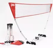 Penn Premium Easy Setup Badminton Set with 4 Rackets and 2 Shuttlecocks