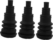 SOLUSTRE 3pcs Firewall Grommet Kit Rubber Plugs for Wire Bundling and Protection Heat-Resistant Cable Boots for Automotive Wiring Harnesses and Electrical Applications