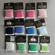 J. & P. Coats Embroidery Floss Thread Bundle 12 - 9 yard cards NEW