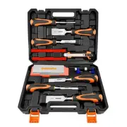 11Pcs Wood Carving Chisel Set,Heated Treated Cr-V Woodworking Chisels Tool Ki...