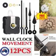 Quartz Movement Wall Clock Motor Mechanism Long Spindle Repair Kit DIY NV