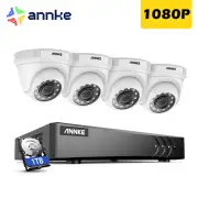 ANNKE 1080P Home Security Camera System 8CH DVR 1TB HDD Person Vehicle Detection