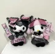 Sanrio Kuromi My Melody P Style Oshigoto Diary Plush Toy Penlight W/Tags H: 20cm