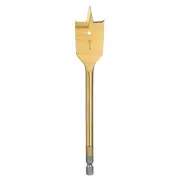 Spade Drill Bit 1" Paddle Flat Bits Wood Hole Cutter Gold Tone