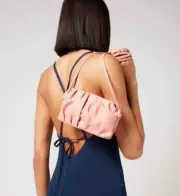 ELLEME WOMEN'S MINI VAGUE CROSS BODY BAG COLOR POWDER PINK NEW WITH TAG