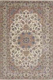 Nain Hand Knotted Wool & Silk Persian Rug - 310x200 cm by Cyrus Rugs