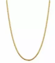 14K Gold 2.2mm Gourmette Chain