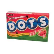 1 x 6.5 oz Theatre Box Tootsie Dots Watermelon Flavored Gummy Candy Gumdrop...