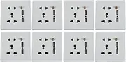 8X 2.1A Dual USB Wall Charger Socket Adapter Universial Power Outlet Panel Wite Switch