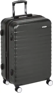 Basics Hardside Spinner Suitcase Luggage with Built-In TSA Lock and Wheels