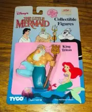 Disney's The Little Mermaid King Triton Collectible Action Figure Tyco NOC New
