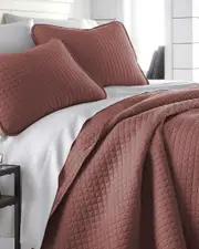 South Shore Linens Oversized Geometric Easy Care Quilt Set Twin XL NoColor
