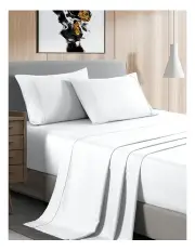 [Royal Comfort] Original Bamboo Blend 2000 Thread Count Sheet Set 4 Pack in White
