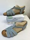 NIB Earth Origins Blue Suede Sandals 10W “Moroccan Blue - Laney Wide”