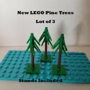 New Lego Tree PINE Forest Plants with Stand SET of 3 Friends Trees Desert North
