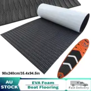 Boat Flooring EVA Foam Sheet Marine Nonskid Decking Carpet 35.4"_W Black Dots