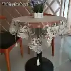 Euro Lace Embroidery Pendant Tablecloth Placemat Coaster Set Table Cover Decor