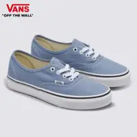 在飛比找momo購物網優惠-【VANS 官方旗艦】Authentic 男女款灰藍色滑板鞋