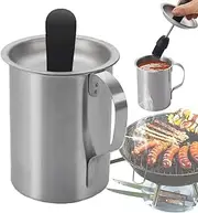 Grilling Basting Pot and Brush | BBQ Basting Pot and Brush - BBQ Basting Pot and Brush Set, Multifunctional Cooking Grill Accessories