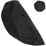 112 Cm Waterproof Barbecue Hood Fire Pit Cover Round Outdoor Appliance Covers