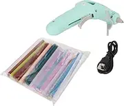 10W Fast Preheating Cordless Hot Melt Glue Gun Kit with 30pcs Glue Sticks, Cordless Hot Glue Gun, USB Rechargeable Mini Glue Gun with 2200mAh Battery for DIY Arts, Home Repairs