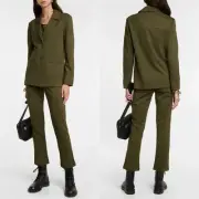 NWT MaxMara Leisure Cluny Viscose Jersey Blazer in Olive Green $425 size XXL