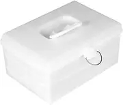 Box Mahjong Box Plastic Storage Shelves Mahjong Table Plastic Storage Bin Mahjong Storage Tank Plastic Containers Toy Storage Organizer Bins Plastic Mahjong Holder White Food Set