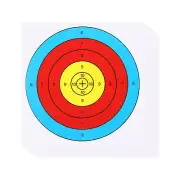 Archery Target Paper 16 Inch, 20 Pack Half Ring Bow Arrow Target Face