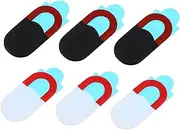 NUOBESTY 6Pcs Webcam Privacy Covers Hacking Camera Slide Cover Phone Laptop Camera Protection Colors Easy to Carry Durable