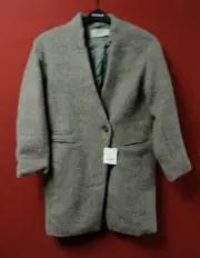 Zara Ladies Wool Blend Coat Brown Size XS LN110 MM 04