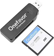 CompactFlash Cards Reader, Compact Flash CF Memory Card USB Reader Reader/Writer (with 256MB CF Card)
