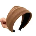Colth Wide Edge Hairband Headwear Retro Hair Hoop Sweet Wide Headband Makeup