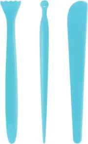 3Pcs Plastic Clay Tools Double-Headed Crafts Modeling Kit Clay Sculpting Tools P