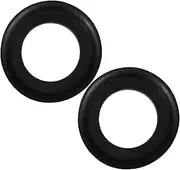 HOLIDYOYO 2pcs Urinal Seal Ring Urinal Gasket Leakproof Drain Flange Rubber Sealing Gasket Black Rubber