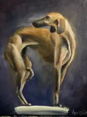 Original Hand Paint Oil Painting on Canvas "The Grace" 8x10"