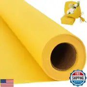 BEISHIDA Yellow Gift Wrapping Paper Roll, 15in X 32ft Kraft Bulletin Board Pa