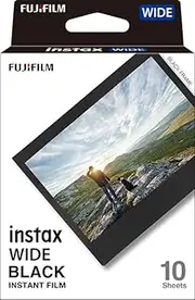 instax™ Wide Film, Black Frame,1x10