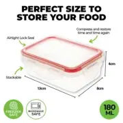 Container Lock It Fresh Food Rectangle 180ml