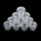 Mini White 10Pcs Cosmetic Empty Jar Pot Eyeshadow Makeup Face Cream ContaineH--s