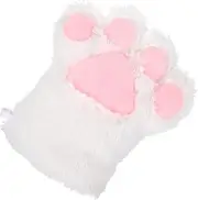 [Ipetboom] Plush Cat Paw Cosplay Gloves Performance Prop for Dress Up Comfortable Plush Material Unique Cat Claw Design Easy to Clean and Wear