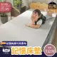 【BOSS BEDDING 小老闆寢具】單人3尺除臭抗菌竹炭記憶5公分偏軟(折疊床｜雙層床｜薄床墊｜宿舍床｜露營床)