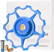Front Derailleur Pulley, Bikes Rear Derailleur Roller, Front Derailleur Guide Scooter Bikes Bearings Aluminium Alloy Pulley, Smooth Bearing Wheel Pulley, Lightweight, for Bicycles