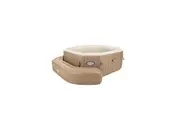 Intex Inflatable Octagon Bench Seat Accessory Lounge For PureSpa Tub Spa Beige