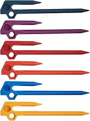 Tent Stakes Pegs | Portable Professional Ground Pegs | Multi-Functional Spikes for Tent Outdoor Hiking Family Friends Colleagues