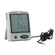 A●AZ87792 Desktop with External Probe Digital Dual Temperature.&Humidity