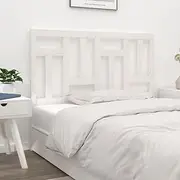 White Solid Wood Bed Headboard for King/Full Beds, Adjustable Pine, Wall Mounted Headboards, Tufted Design – 140.5cm Stylish Frame Head