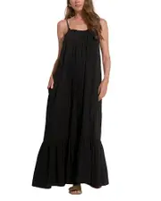 Elan Maxi Tank Flowy Ruffle Dress