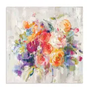 Artey | Sun Drenched Bouquet Autumn - Stretched Canvas - Stretched Canvas - 100 x 100cm