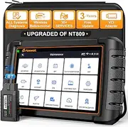 [FOXWELL] Scanner NT809BT Pro Wireless Bidirectional Scan Tool, OBD2 Scanner for Car with 30+ Resets, Injector Coding/Crank Sensor Relearn, All System Diagnostic Tool with 3-Year Update, DoIP & CAN FD