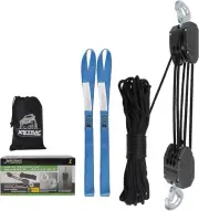 Rope Hoist 50 Feet Block and Tackle Pulley System for Lifting Heavy Objects...